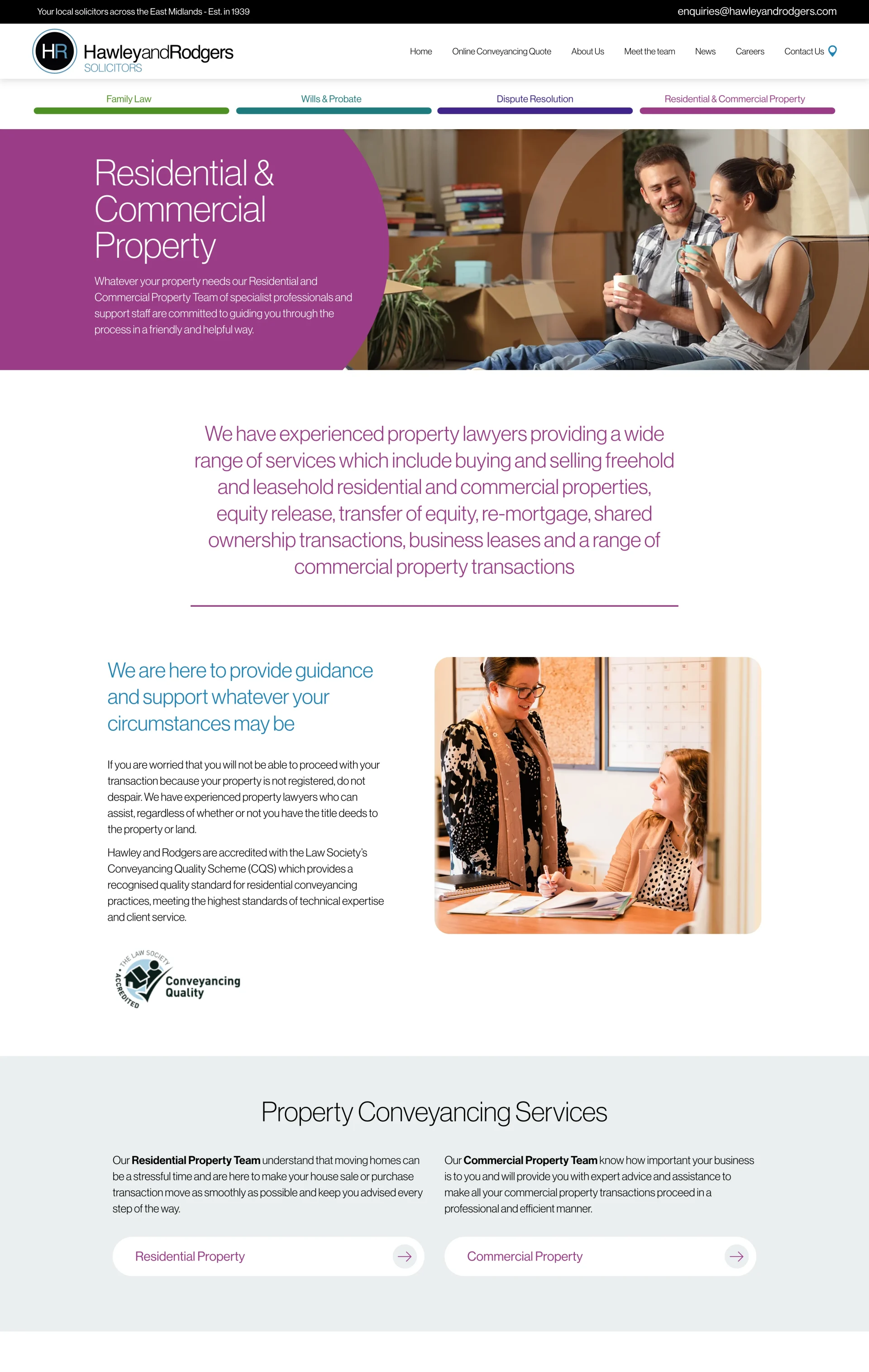 Solicitors website