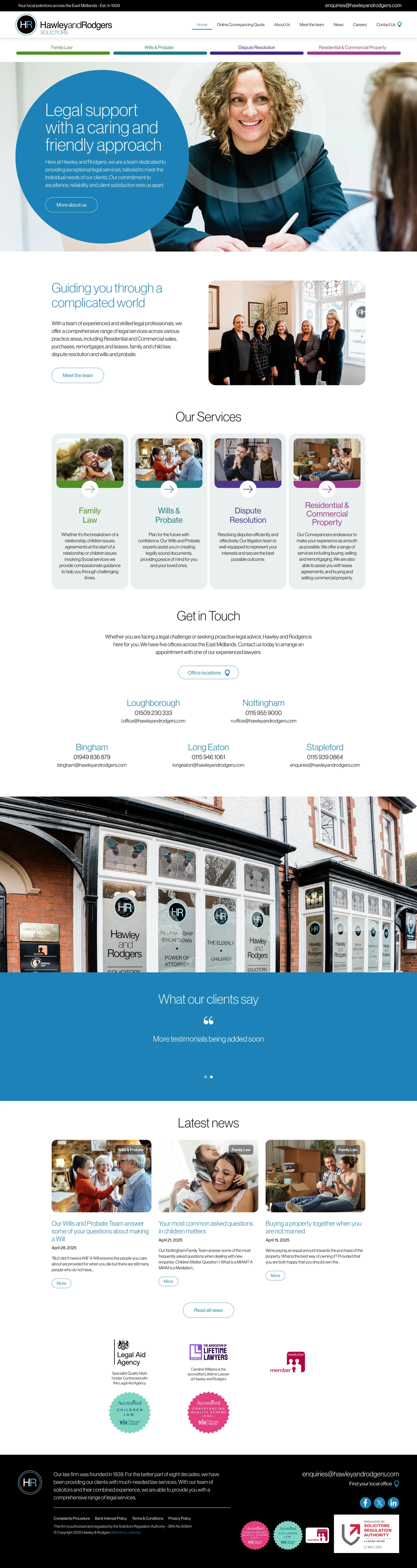 Solicitors website